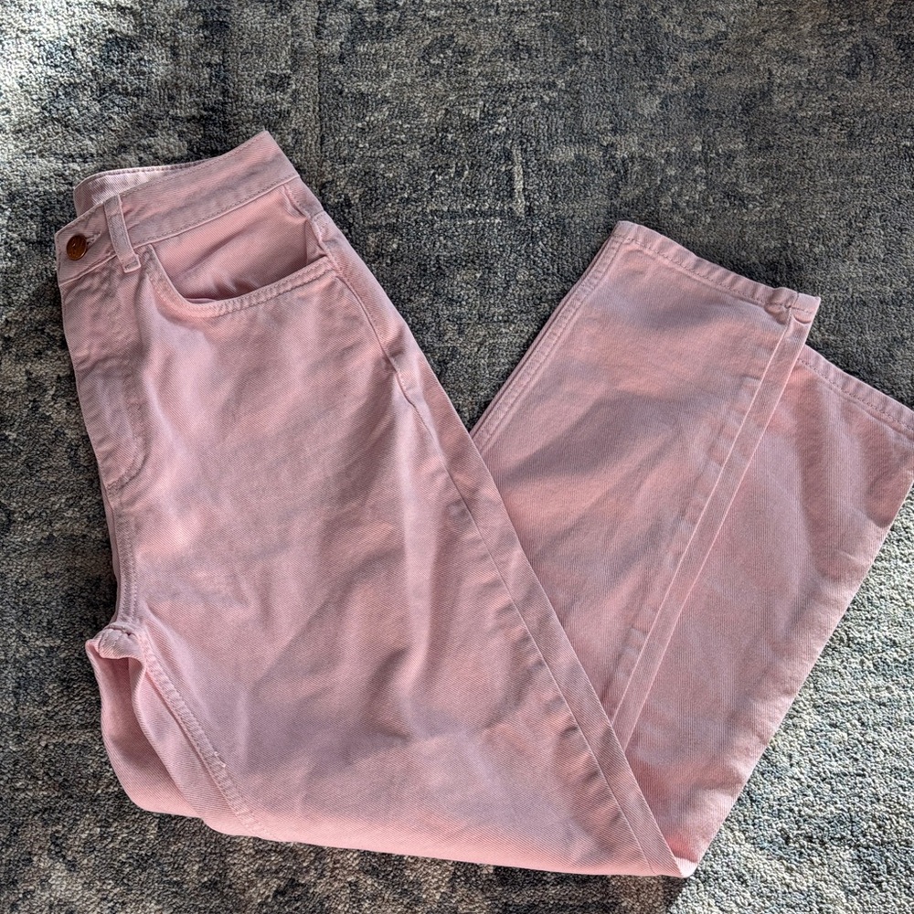 Reclaimed Vintage Pink Straight Leg Jeans